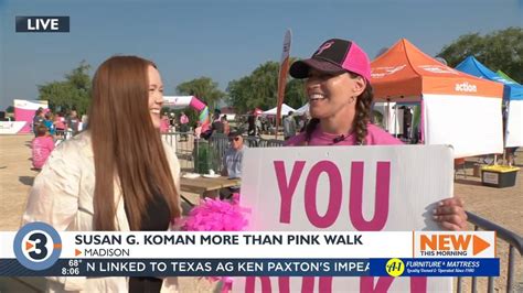 Susan G. Komen "More Than Pink" Walk kicks off in Madison - YouTube