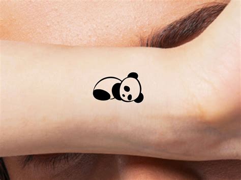 Panda Temporary Tattoo - Etsy