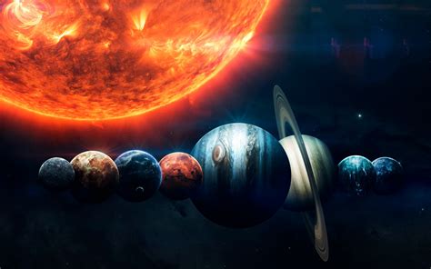 Planets Solar System Wallpaper 1920x1200