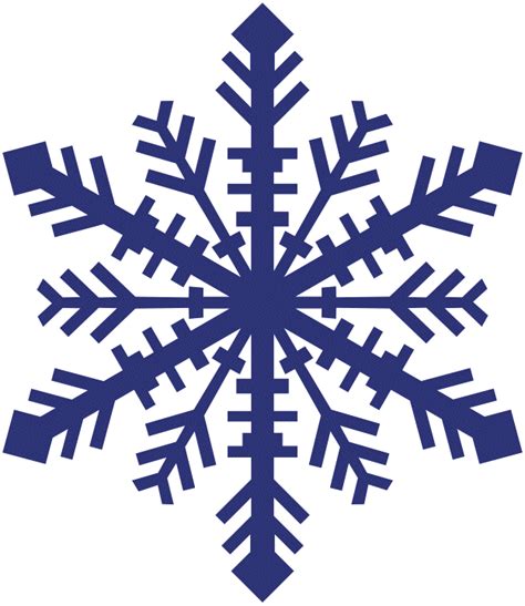 dark blue snowflake clipart - Clip Art Library