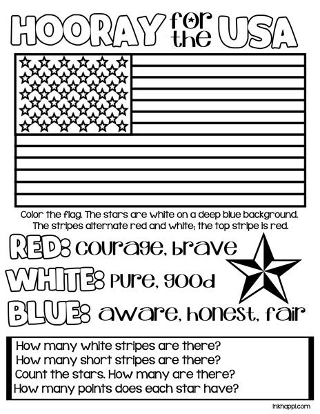 Patriotic Kids Activities and Printables - The Crafting Chicks