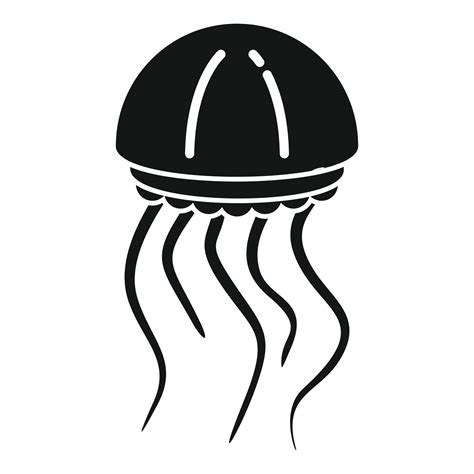 Jellyfish icon simple vector. Jelly fish 15014909 Vector Art at Vecteezy
