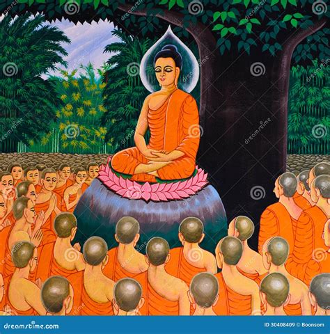 Thai Mural Buddhist art stock image. Image of buddhism - 30408409