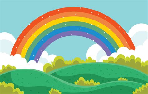 Rainbow Colorful Scenery Background 2475630 Vector Art at Vecteezy