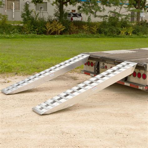 8' L x 16" W Aluminum Ramps, Double Pin-On Ends - 20,000 lb. Weight Cap | Heavy Duty Ramps