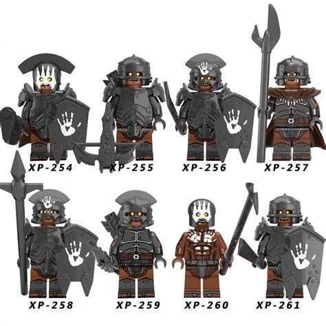 8pcs/set Uruk-hai army - Battle of Helm's Deep The Lord Of The Rings ...