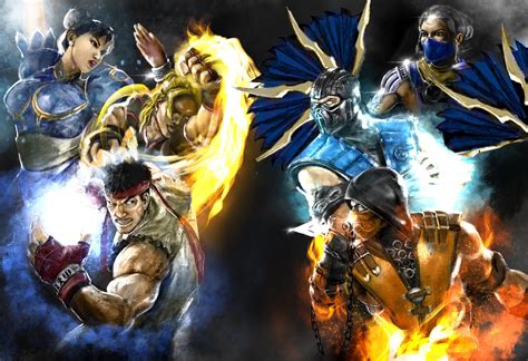 Street Fighter Vs Mortal Kombat Fan Art