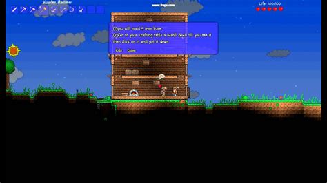 How to make a iron anvil Terraria - YouTube