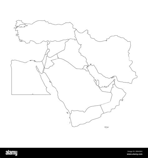 Middle East Outline Map – Get Map Update