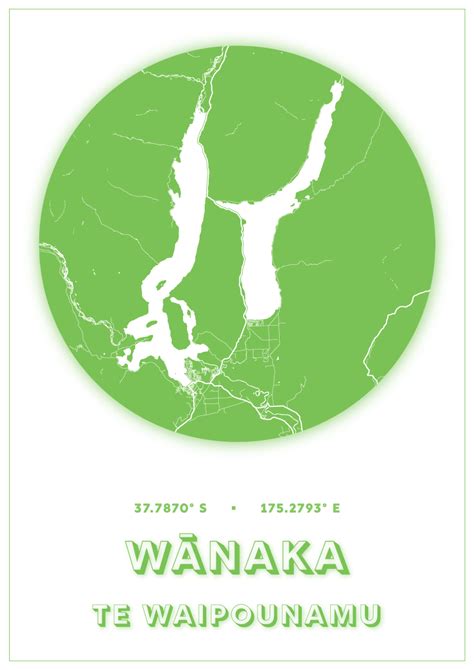 Wanaka Map Dot | The Map Kiwi