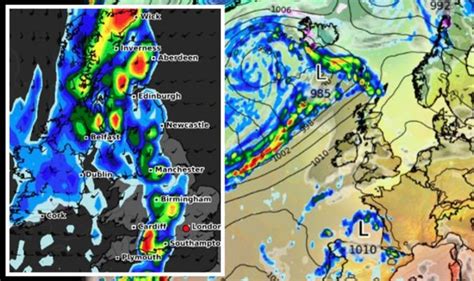 UK storm warning: North Atlantic polar vortex to smash Britain in 48 ...