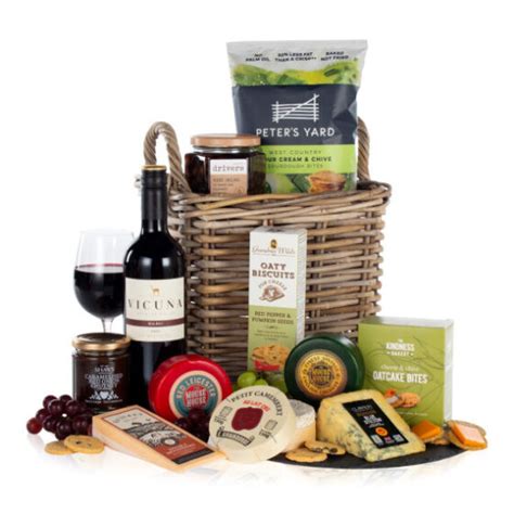 Luxury Cheese and Wine Gift - Blooms247.co.uk