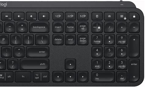 Logitech MX Keys Advanced Full-size Wireless Scissor Keyboard for PC ...