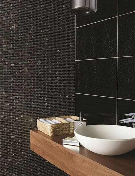 Black Bathroom Wall Tile Texture