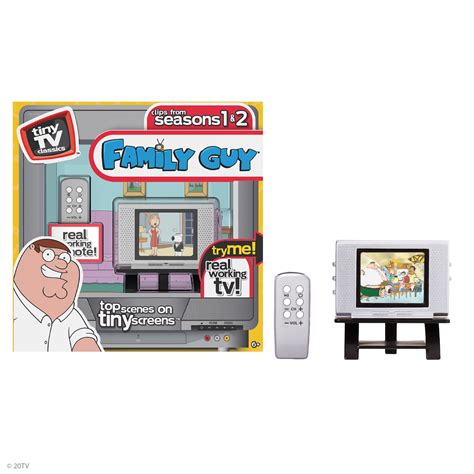 Tiny TV Classics - Family Guy Edition - Collectible Toy - Watch Top Family Guy Scenes on a Real ...