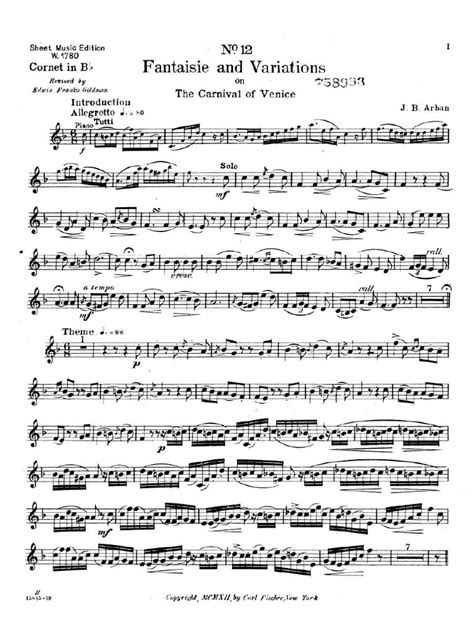 Carnival of Venice (Trumpet) | PDF