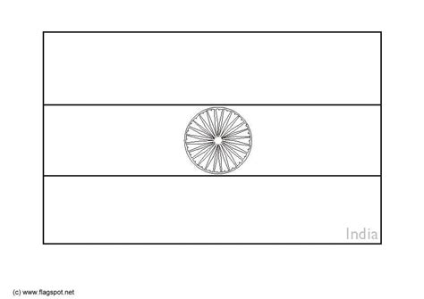 Coloring Page flag India - Free printables - Img 6281