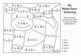 Addition Fact Coloring Worksheets sketch template