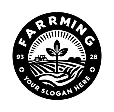 Premium Vector | Farm logo silhouette vector