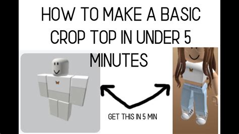 Crop Top Template Roblox