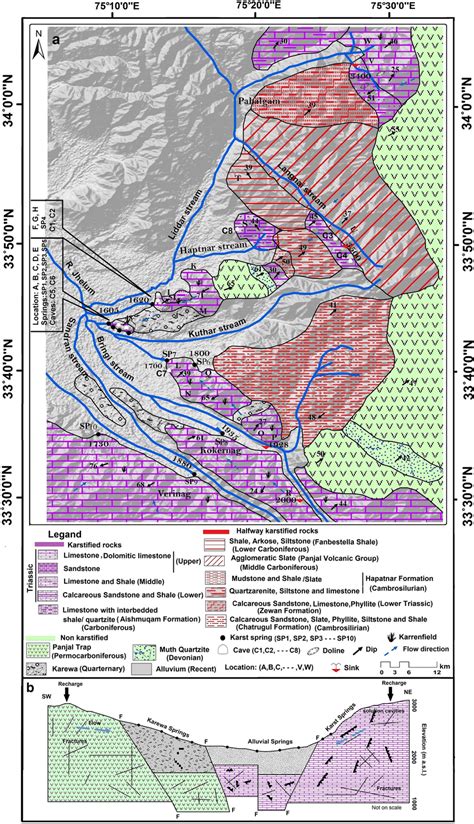 a Karst map of the study region, depicting hydrogeological,... | Download Scientific Diagram