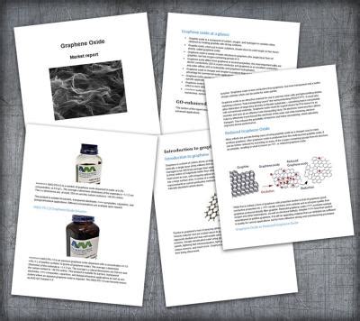 Graphene Oxide: Introduction and Market News | Graphene-Info