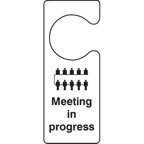 Meeting In Progress - Door Hanger