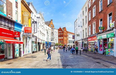 Grafton street Dublin editorial stock image. Image of highstreet - 155306804