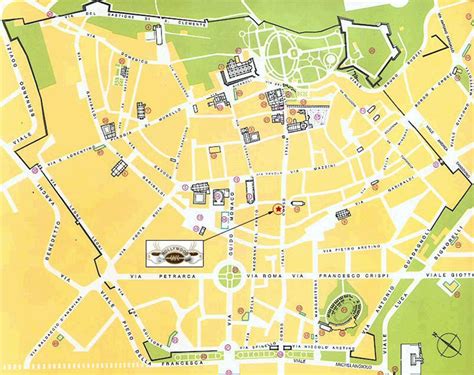 Map of Arezzo