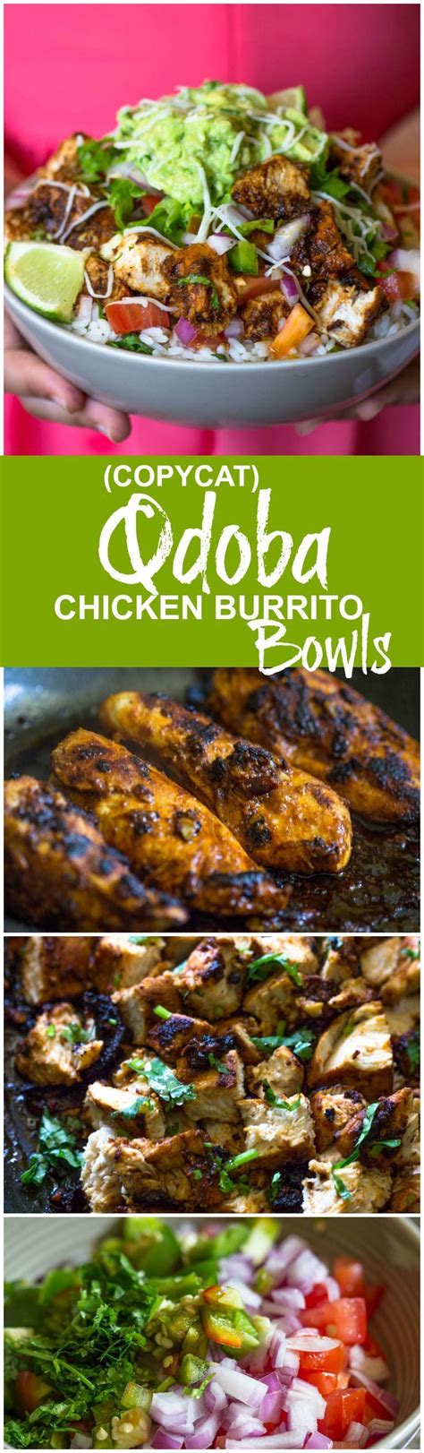 Copycat Qdoba Chicken Burrito Bowls | Gimme Delicious | Mexican food ...