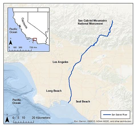 San Gabriel River Map - Alexia Lorraine