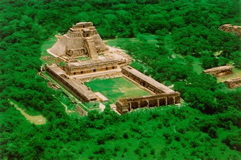 Uxmal from above. The Pyramid of the Magician | Mayan cities, Mexico travel, Mayan ruins