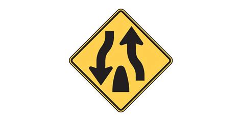 Road Signs and Their Meanings: Divided Highway Ends - Quizagogo