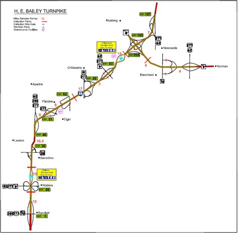 Oklahoma Toll Road Map