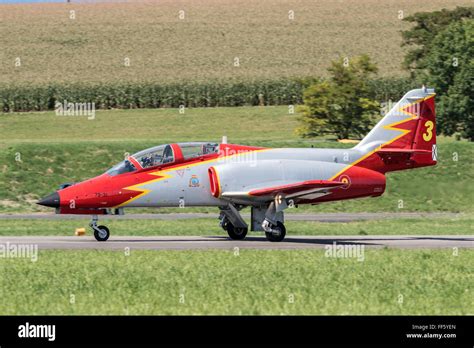 CASA C-101 Aviojet of “Patrulla Aguila” the formation aerobatic team of ...