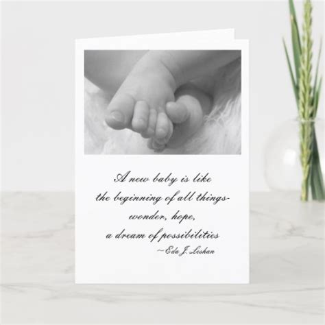 Greeting Card- for new baby with quote Card | Zazzle