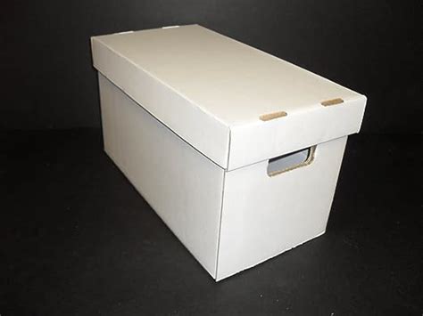 Amazon.com: 10 White Corrugated Cardboard Storage Boxes With Lids For ...