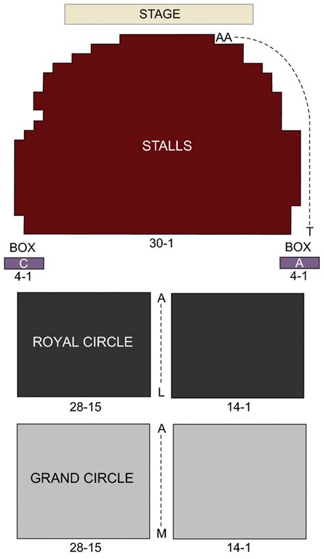 Piccadilly Theatre, London - Seating Chart & Stage - London Theatreland