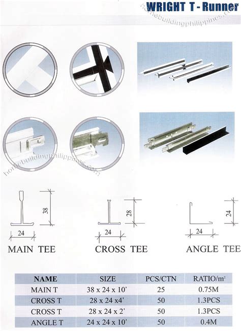 Walling T-Runner Dimensions, Specifications Philippines