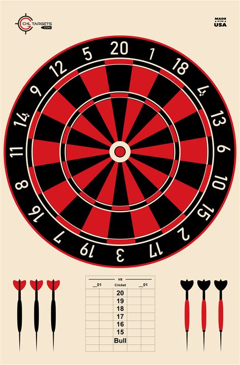 SRT - Fun & Games - Dart Board (100 Target Pack) - CHL Targets