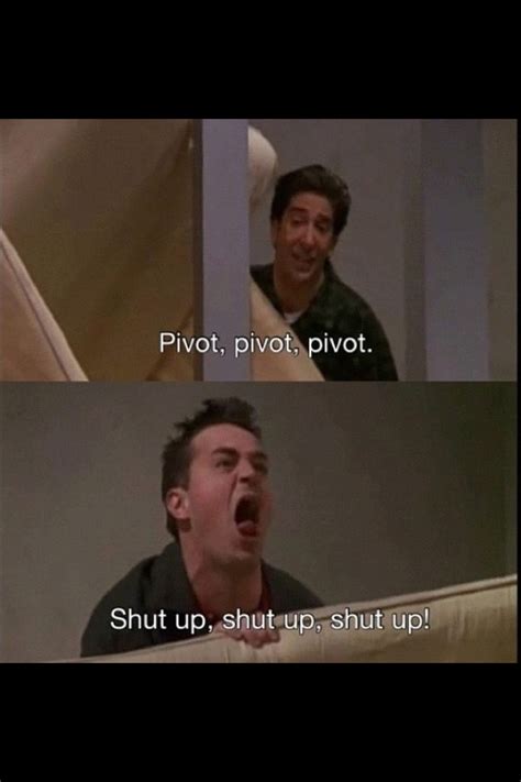 Pivot! One of my favorite Friends scenes! | Friends scenes, Quotes to ...