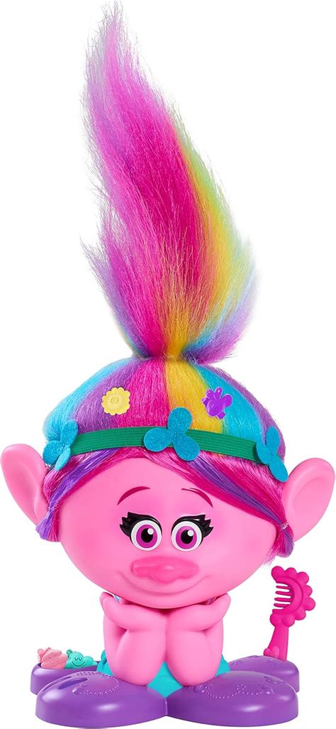 Amazon.com: Just Play Trolls Poppy True Colors Styling Head : Toys & Games