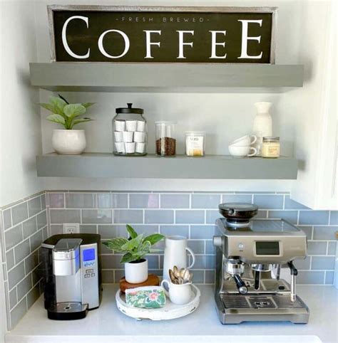 21 Fabulous Corner Coffee Bar Ideas to Wake You Up