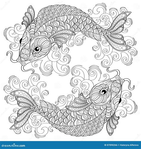 Koi Fish Coloring Pages