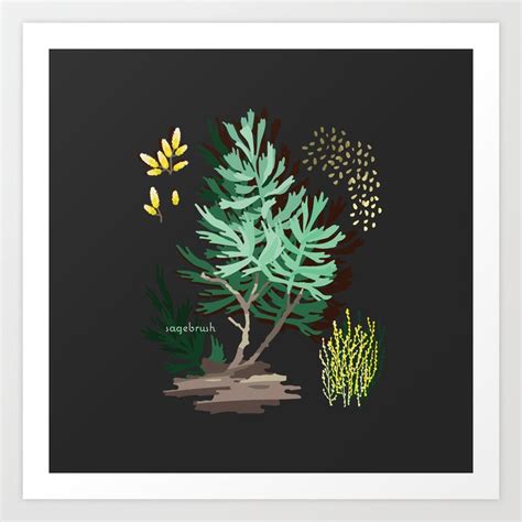 SAGEBRUSH Art Print by hollizollinger | Society6