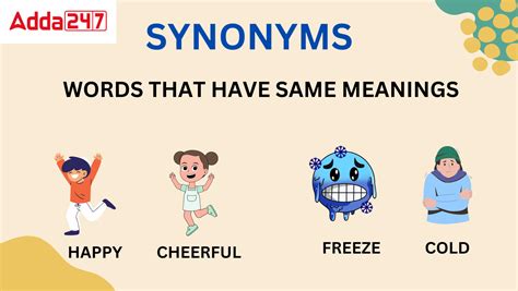 Synonyms Words, Definition, Meaning and Examples