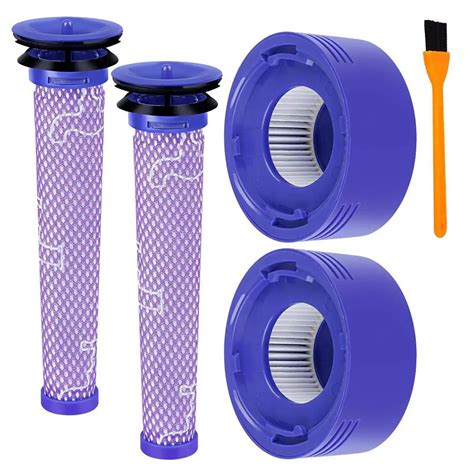 2 Pack Replacement for Dyson V8 Pre Filter + HEPA Post Filter ...