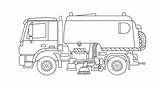 Sweeper Coloriage Colorare Camion Barredora Spazzatrice Ausmalbilder  sketch template