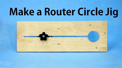 How to Make a Router Circle Jig - a woodworkweb | Diy router ...