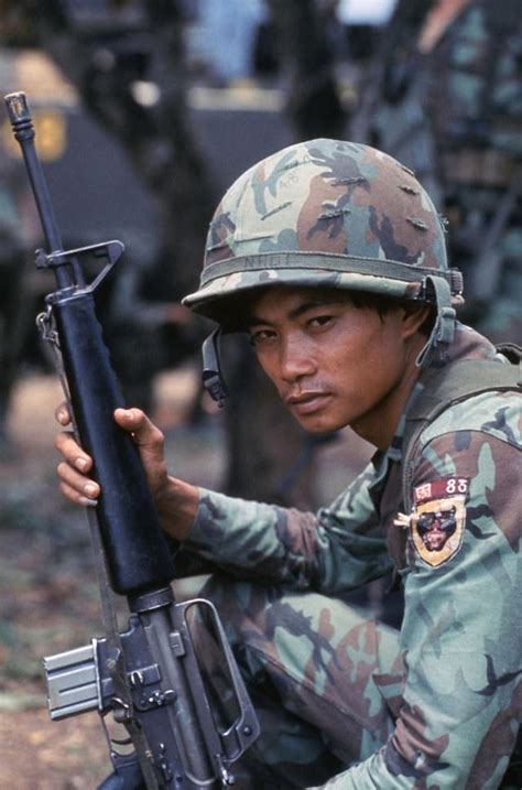 A South Vietnamese soldier of the 83rd Battalion, 33rd ARVN Ranger ...